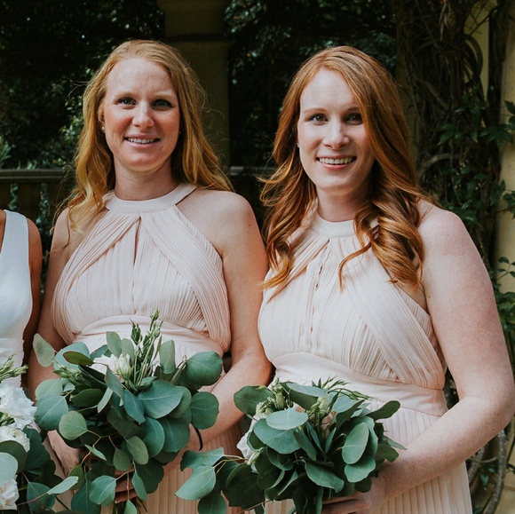 Maternity Pleated Bridesmaid Dress - Picture 4 of 8